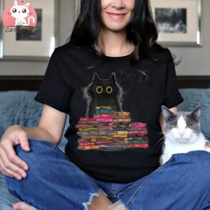 I'm Ok Books And Cats Shirt, Cute Cat And Book Lover Shirt, Cat Lover Tee, Cat Book Tee, Book Lover Gift, Book Shirt