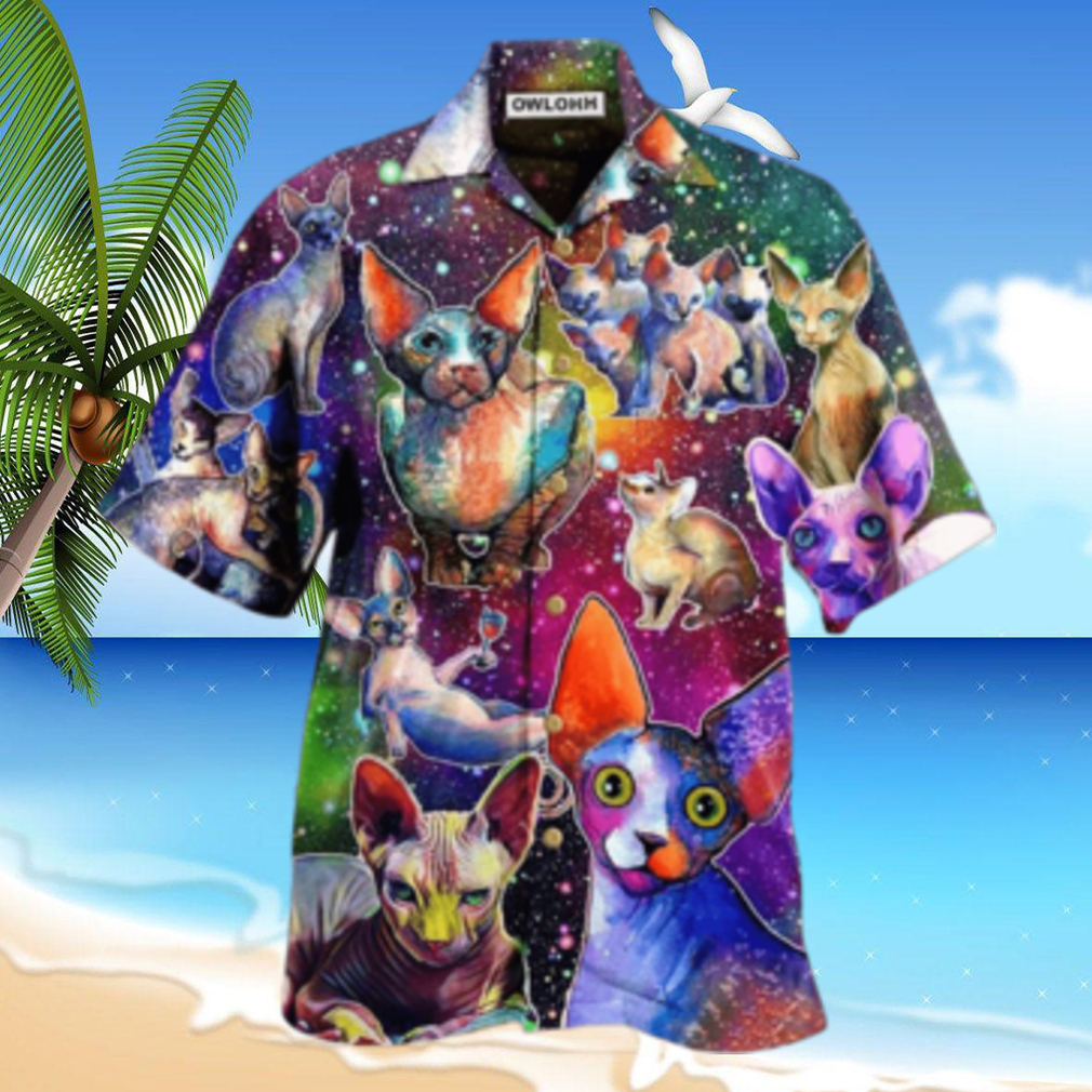 Cat To The Galaxy And Back Hawaiian Shirt