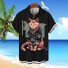 Japanese Samurai Cat Hawaiian Shirt