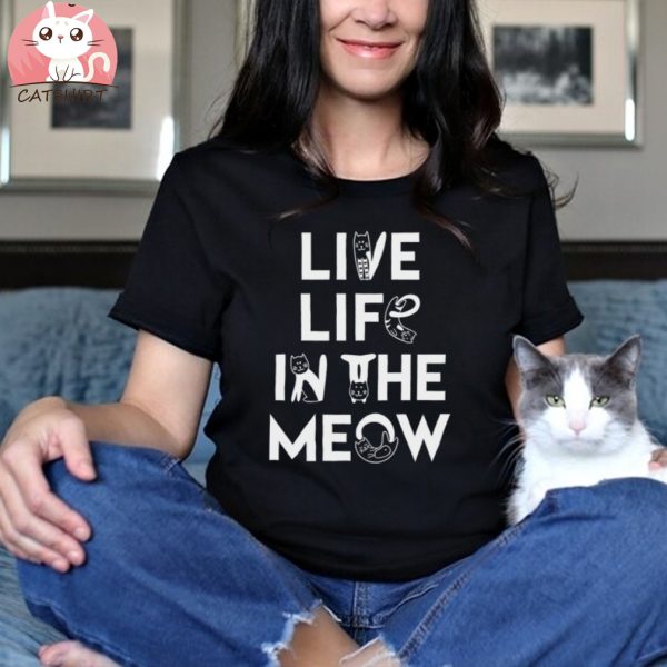 Live Life In The Meow Youth Tee Shirt