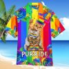 Purride Funny Cat Lovers LGBT Pride Awareness Hawaiian Shirts