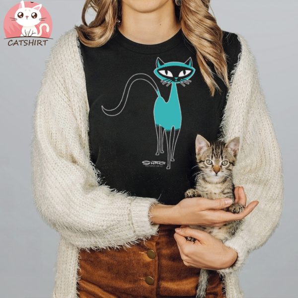 SH122 Shag Siamese Cat T Shirt