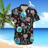 Serial Killers Tropical Movie Characters Black Cat Pumpkin Spooky Season Horror Halloween Hawaii Shirt