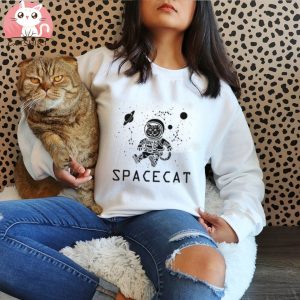 Space Cat Funny T shirt