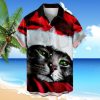 Stamzod Men'S Christmas Santa Claus Casual Button Hawaii Shirts