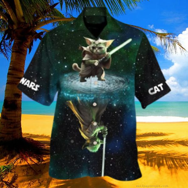 Star Wars Cat Yoda – Hawaiian Shirt For Men, Women – HawaiianShirts