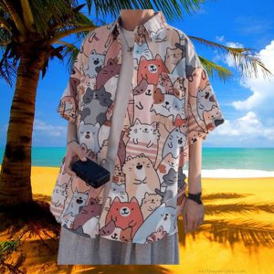 Thousand Happy Cats' Unisex Cat Print Shirt