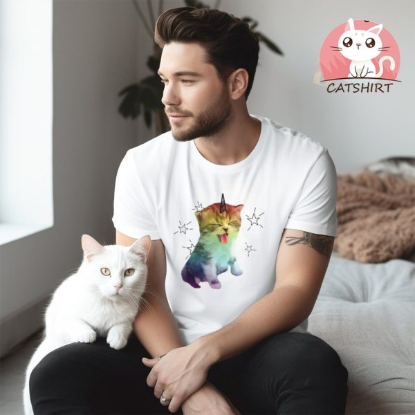 Unicorn Cat Caticorn Tee T Shirt