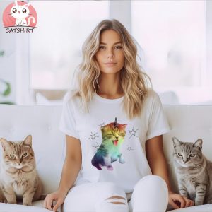 Unicorn Cat Caticorn Tee T Shirt