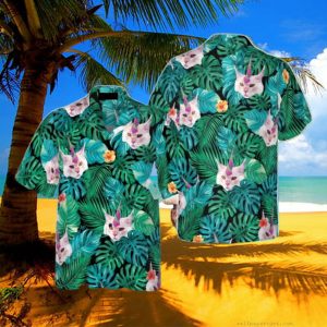 Unicorn Cat Hawaiian Shirt