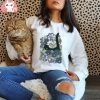 Women Graphic Paw Dog Love Style Cartoon Cat Fashion Aesthetic Animal Short Sleeve Print Female Clothes Tops Tees Tshirt