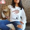 Women Graphic Paw Dog Love Style Cartoon Cat Fashion Aesthetic Animal Short Sleeve Print Female Clothes Tops Tees Tshirts