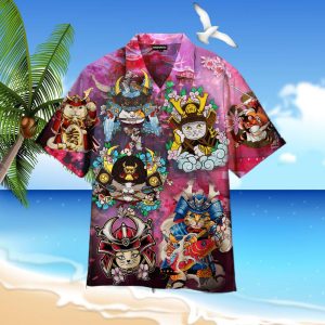 I Will Become A Samurai Cats Hawaiian Shirt