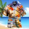 Cat Catchs Fish Style Hawaiian Shirt
