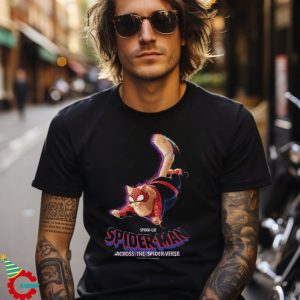 Across The Spider Verse Spider Cat Poster T Shirt