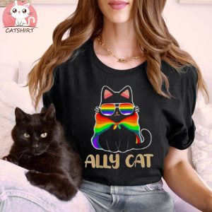 Ally Cat Shirt, LGBT Ally Cat Be Kind Gay Rainbow Funny LGBTQ Gift Idea T Shirt Lgbt Pride Shirt