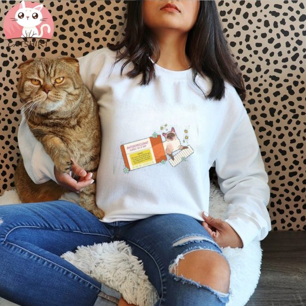 Antidepressant Cat Sweatshirt