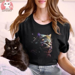 Astronaut Cat Shirt, Space Cat Shirt, Pet Graphic Tee, Cat Lover Shirts, Gift For Cat Mom, Astronaut Tshirts, Funny Cat Tshirt, Kitten Shirt