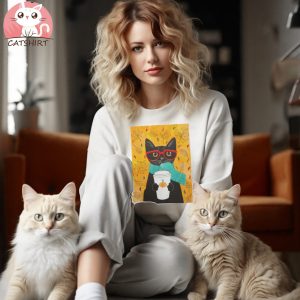 Autumn Pumpkin Coffee Cat Classic T Shirt