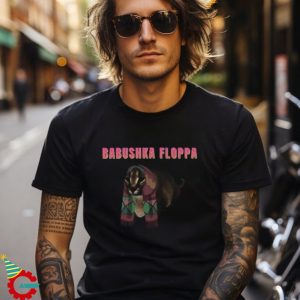 Babushka Floppa Tee, Funny Russian Big Floppa Shirt