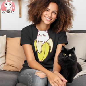 Back Banan Cute Cat Shirt