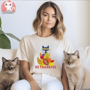 Be Thankful Ladies Fit Slouchy Sweater Shirt