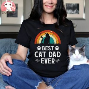 Best Cat Dad Ever T Shirt, Funny Cat Dad Tee, Cat Dad Gift Tshirt, Father's Day Cat Dad Gift Tee, Cat Owner Men Gift Tee, Cat Dad Tshirt