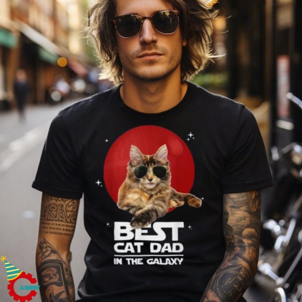 Best Cat Dad In The Galaxy Best Cat Dad Ever Cat Lover Gifts Unisex Shirt