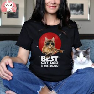 Best Cat Dad In The Galaxy Best Cat Dad Ever Cat Lover Gifts Unisex Shirt