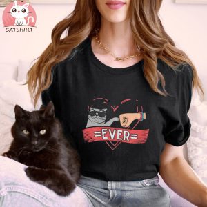 Best Cat Mom Ever Cute Heart Friends Forever Gif Shirt