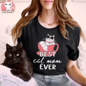 Best Cat Mom Ever Mothers Day Mom Cat Shirt