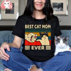 Best Cat Mom Ever Women Vintage Bump Fit Shirt