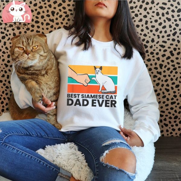 Best Siamese Cat Dad Ever Cute Siamese Cat Shirt