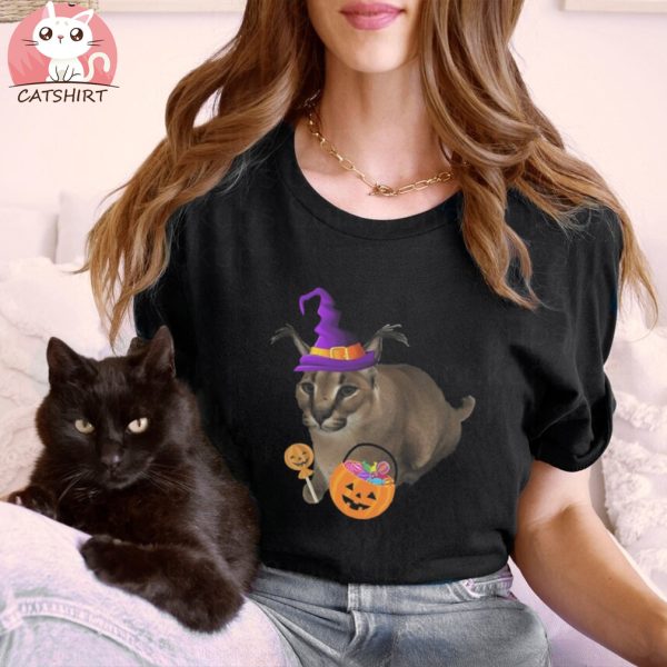 Big Floppa Halloween Meme T shirt