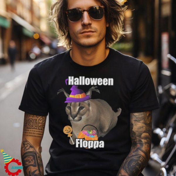 Big Floppa Halloween Meme Tee Shirt