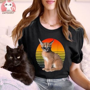 Big Floppa Meme Caracal T Shirt