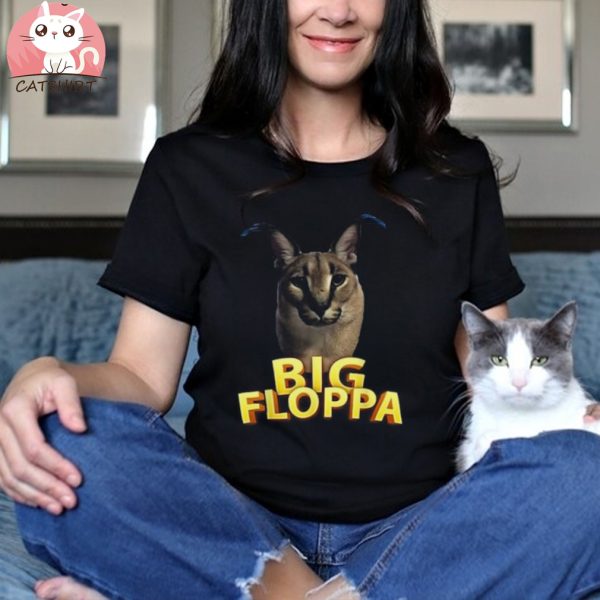 Big Floppa Meme Cat (1) T Shirt