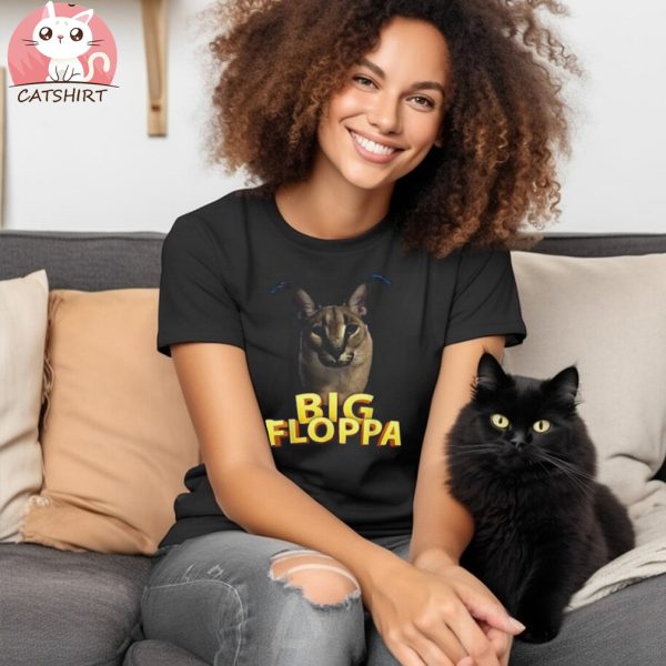 Big Floppa Meme Cat (1) T Shirt