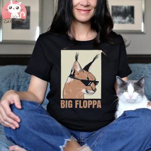 Big Floppa Meme Cat Caracal T Shirt