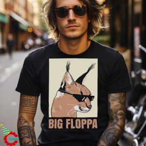 Big Floppa Meme Cat Caracal T Shirt