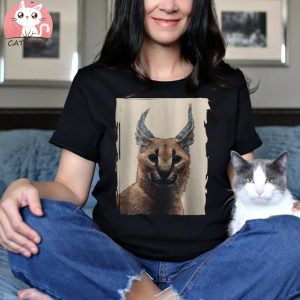 Big Floppa Meme Cat Caracal T Shirts