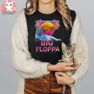 Big Floppa Vaporwave Meme T shirt