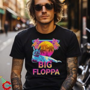 Big Floppa Vaporwave Meme T shirt