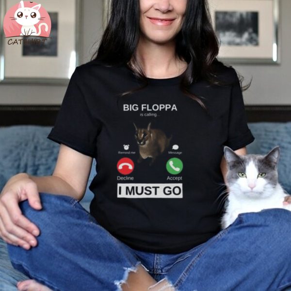 Big Floppa is Calling Funny Caracal Big Cat Meme Kid's T Shirt