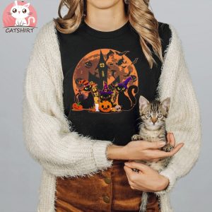 Black Cat Halloween Shirt