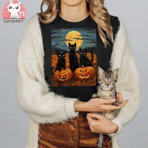 Black Cat Halloween Unisex Shirt