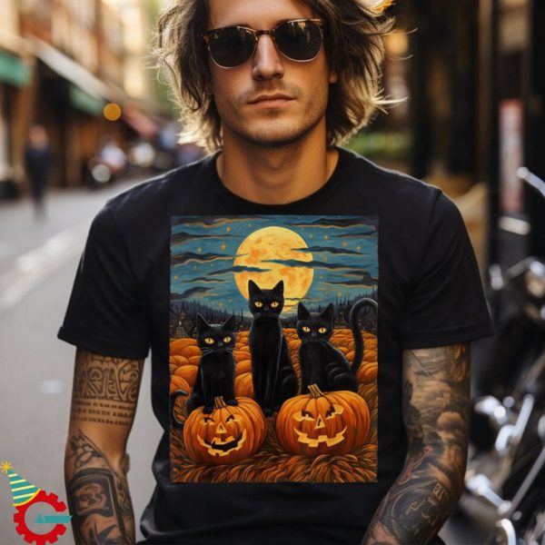 Black Cat Halloween Unisex Shirt