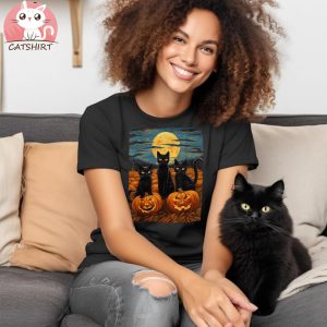 Black Cat Halloween Unisex Shirt