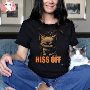 Black Cat Hiss Off For Men Meow Cat Gift T shirt