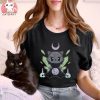 Black Cat Vampire Dracula And Horror Moon For Halloween Shirt